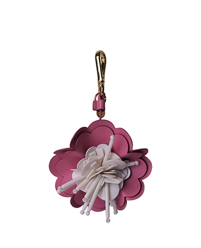 MiuMiu Flower Key Chain, front view